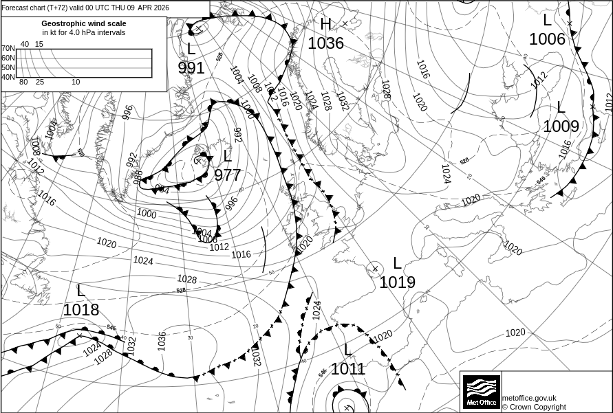 Surface Pressure Chart