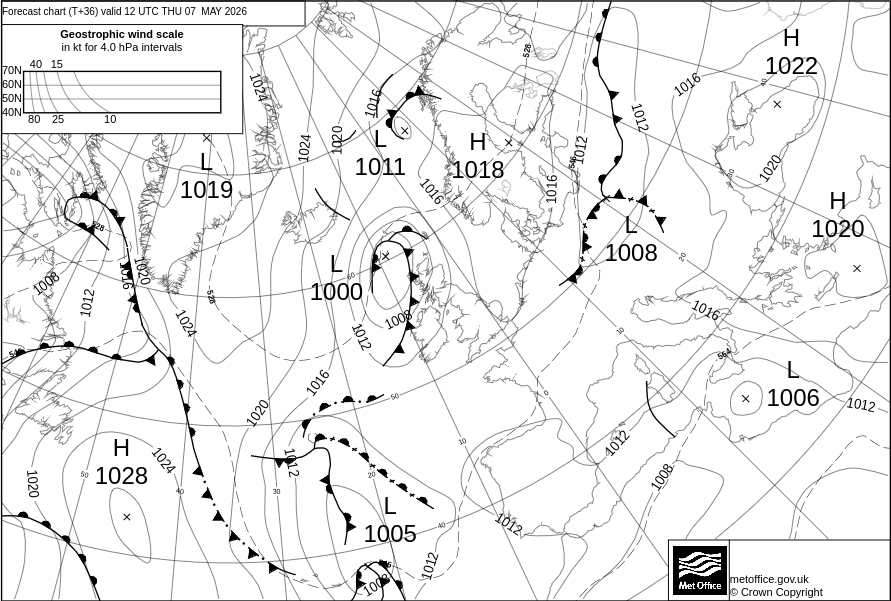 Surface Pressure Chart
