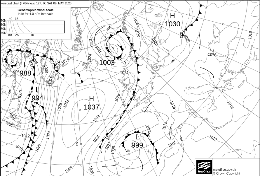 Surface Pressure Chart
