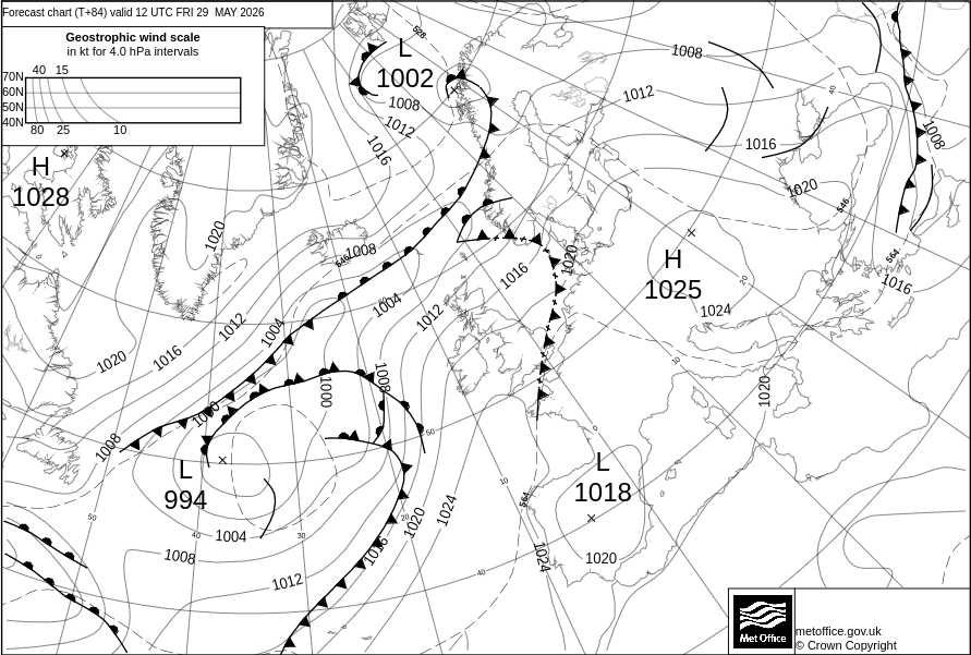 Surface Pressure Chart