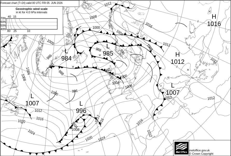 Surface Pressure Chart