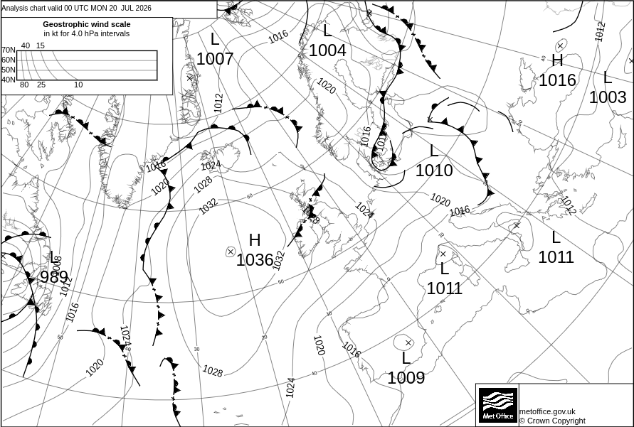 Surface Pressure Chart