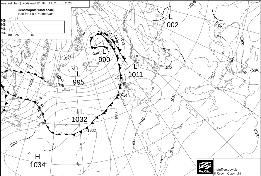 Surface Pressure Chart