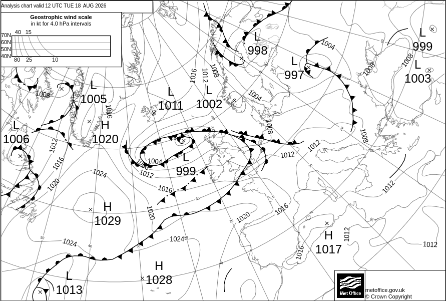 Surface Pressure Chart
