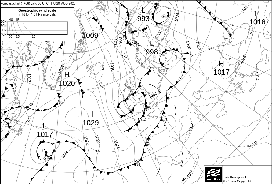 Surface Pressure Chart