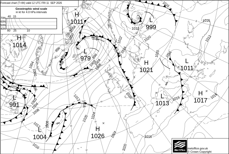 Surface Pressure Chart