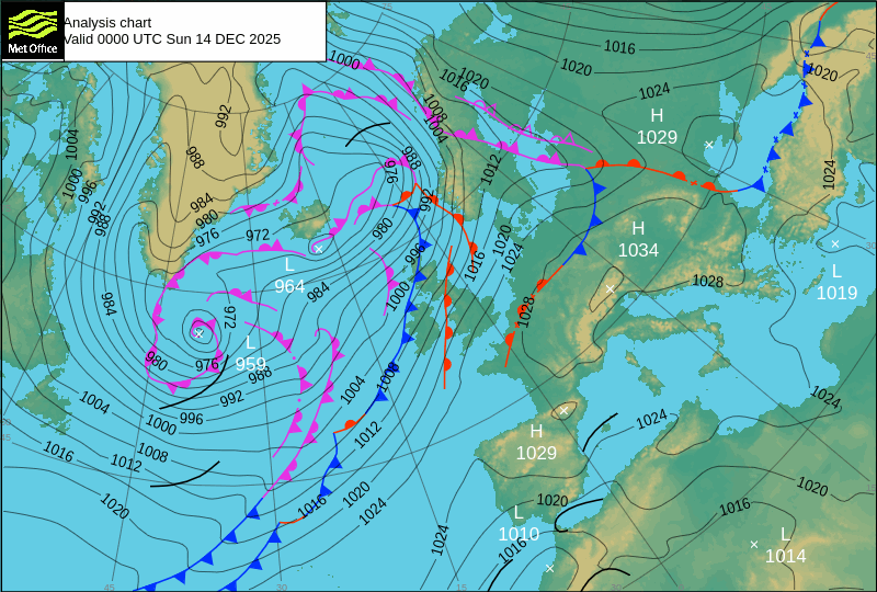 Met Office Isobar Map
