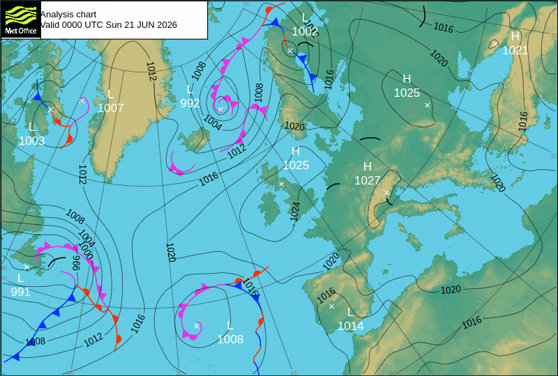 Met Office Isobar Map